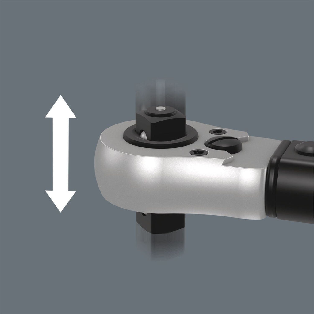 Wera Click-Torque Lock C 3 R/L Torque Wrench, Adjustable, Torque Function, Square Head Insert (1/2-in.), Clockwise/Counterclockwise Torque Operation, 40-200 Nm, 1/2-in.x40-200 Nm