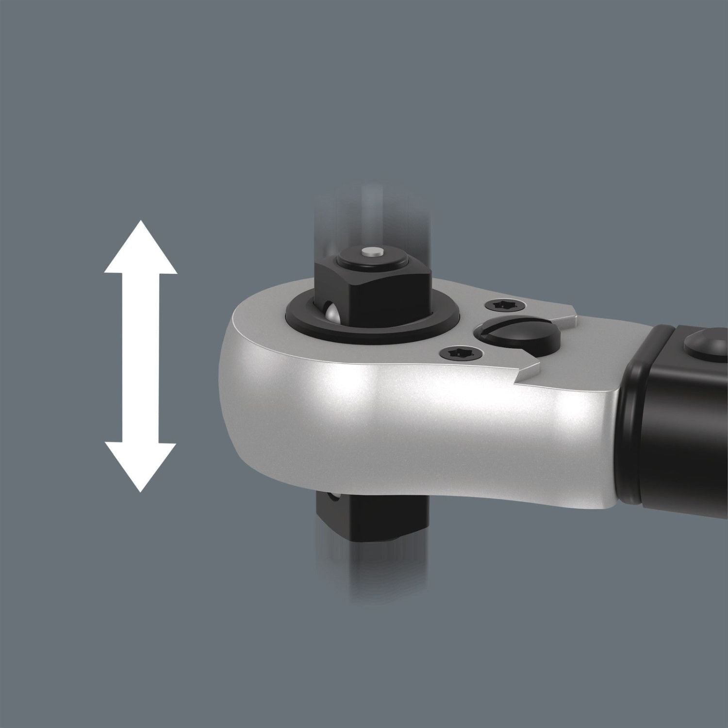 Wera Click-Torque Lock C 3 R/L Torque Wrench, Adjustable, Torque Function, Square Head Insert (1/2-in.), Clockwise/Counterclockwise Torque Operation, 40-200 Nm, 1/2-in.x40-200 Nm