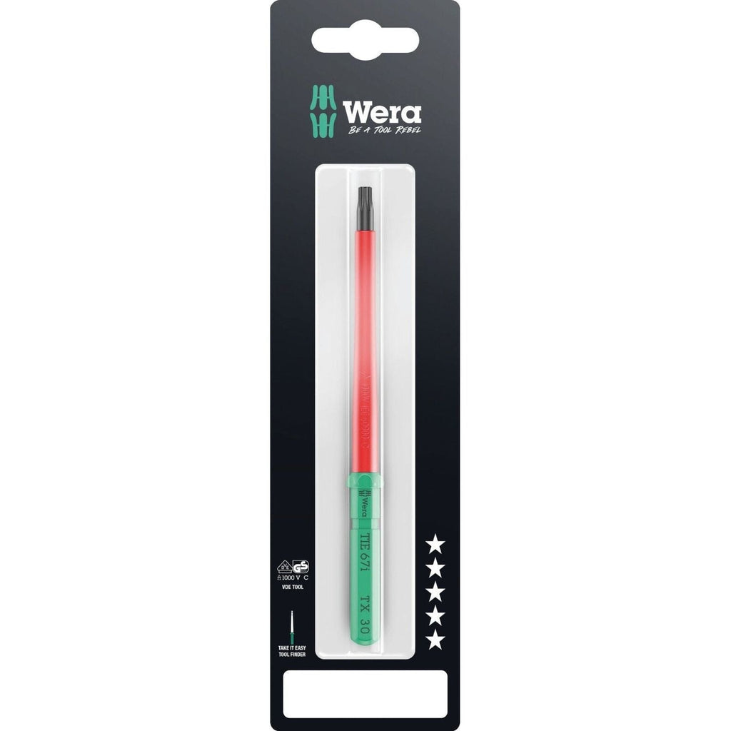 Wera Kraftform Kompakt VDE 67 I Torx Take It Easy SB, Torx 30x157-mm.