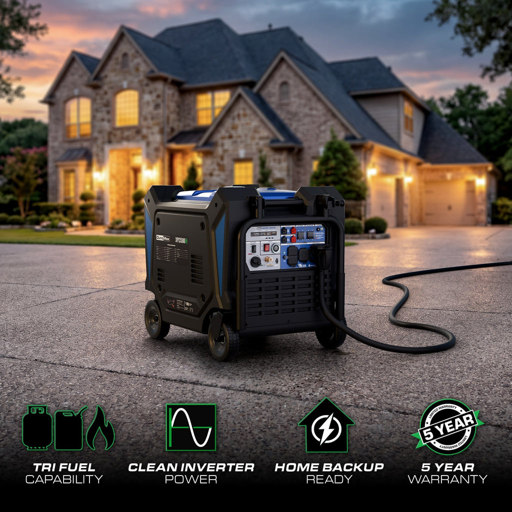 DuroMax XP13500iHT 13,500-Watt 550cc Tri-Fuel Portable Inverter Generator with CO Alert (XP13500iHT)