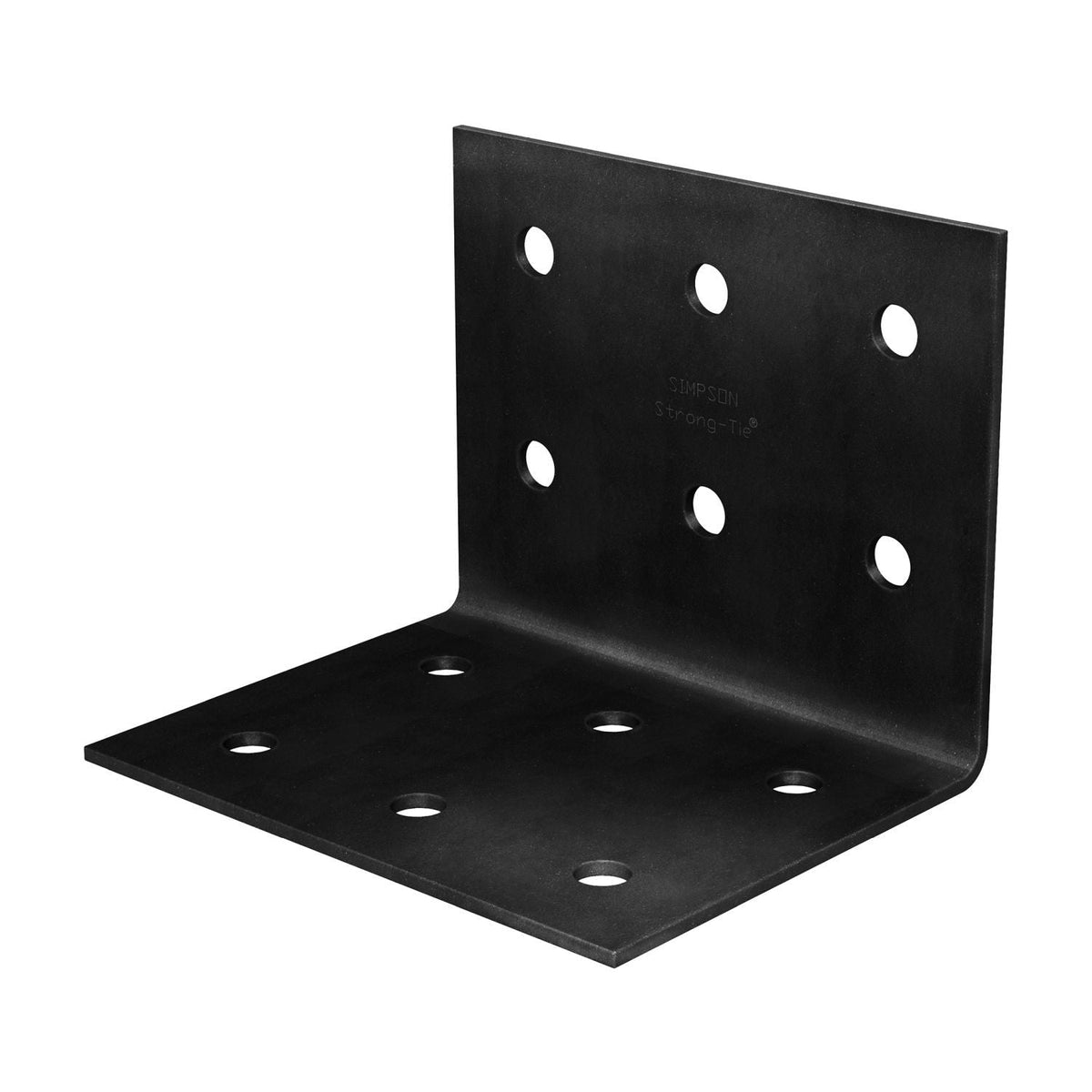 Simpson Strong-Tie HL57PC HLPC 5-3/4-in. x 7-1/2-in. Black Powder-Coated Ornamental Heavy Angle