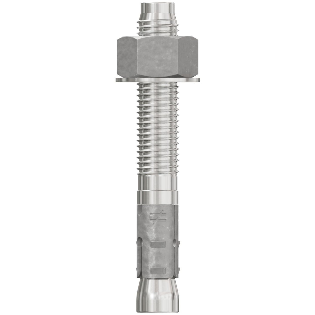 Simpson Strong-Tie STB2-75512S4F10 Strong-Bolt 2, 3/4-in. x 5-1/2-in. Type 304 Stainless-Steel Wedge Anchor, Fully Assembled, 10-Pack