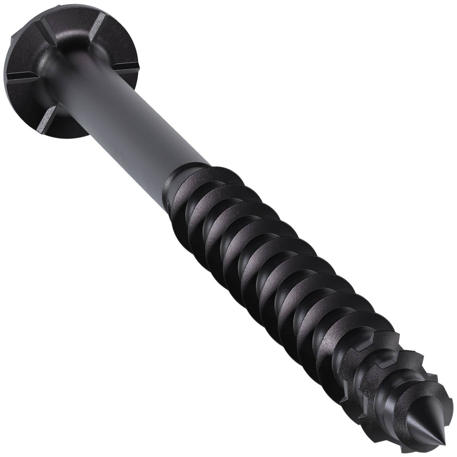 Simpson Strong-Tie TNTBL18234H Titen Turbo, 3/16-in. x 2-3/4-in. Hex-Head Concrete and Masonry Screw, Black, 100-Pack