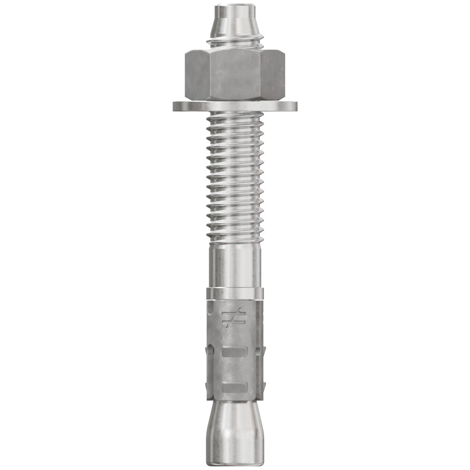Simpson Strong-Tie STB2-37300S6F50 Strong-Bolt 2, 3/8-in. x 3-in. Type 316 Stainless-Steel Wedge Anchor, Fully Assembled, 50-Pack