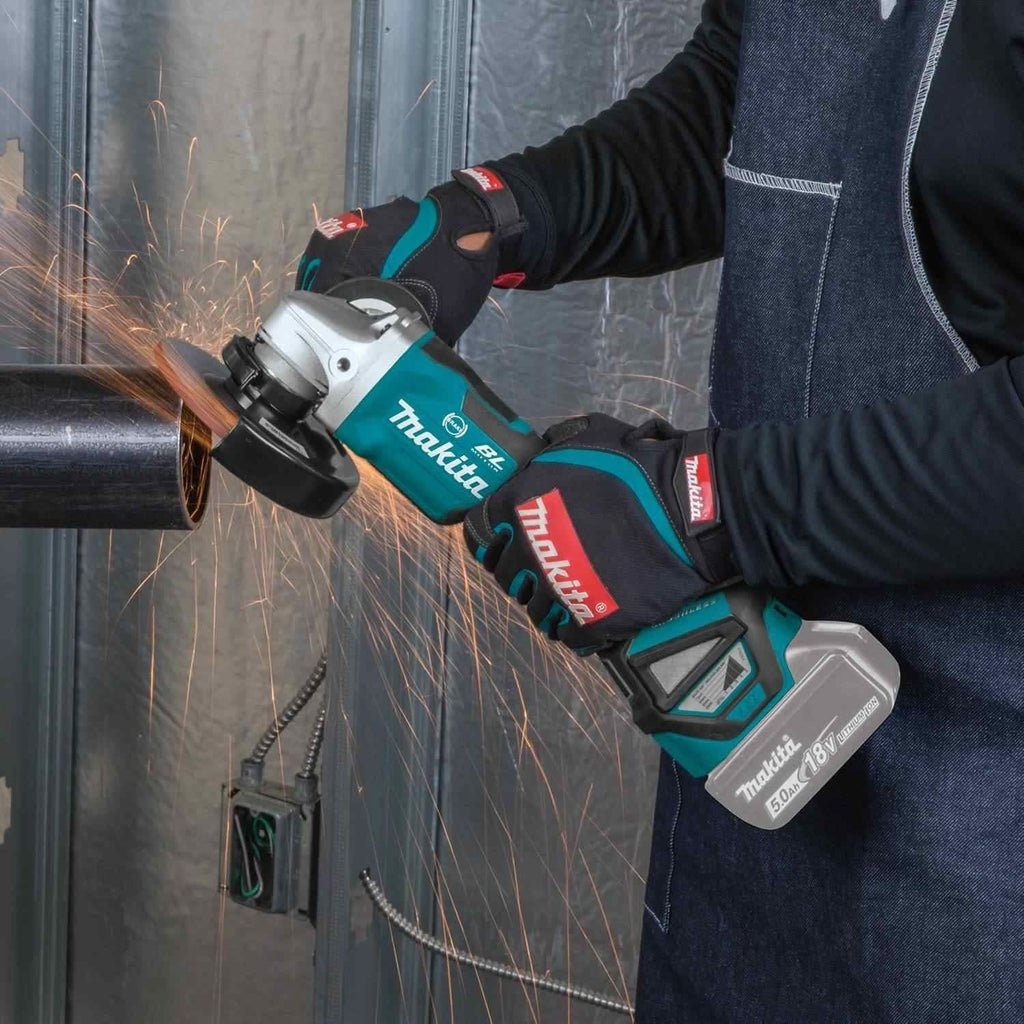 Makita XAG20Z 18V LXT Lithium-Ion Brushless Cordless 4-1/2"Â / 5" Paddle Switch Cut-Off/Angle Grinder, with Electric Brake, Tool Only