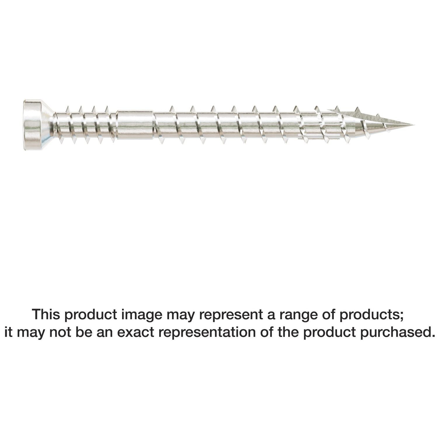 Simpson Strong-Tie FT07112T100 Finish Trim Screw, #7 x 1-1/2-in. T10, Trim-Head, Type 316, 100-Pack