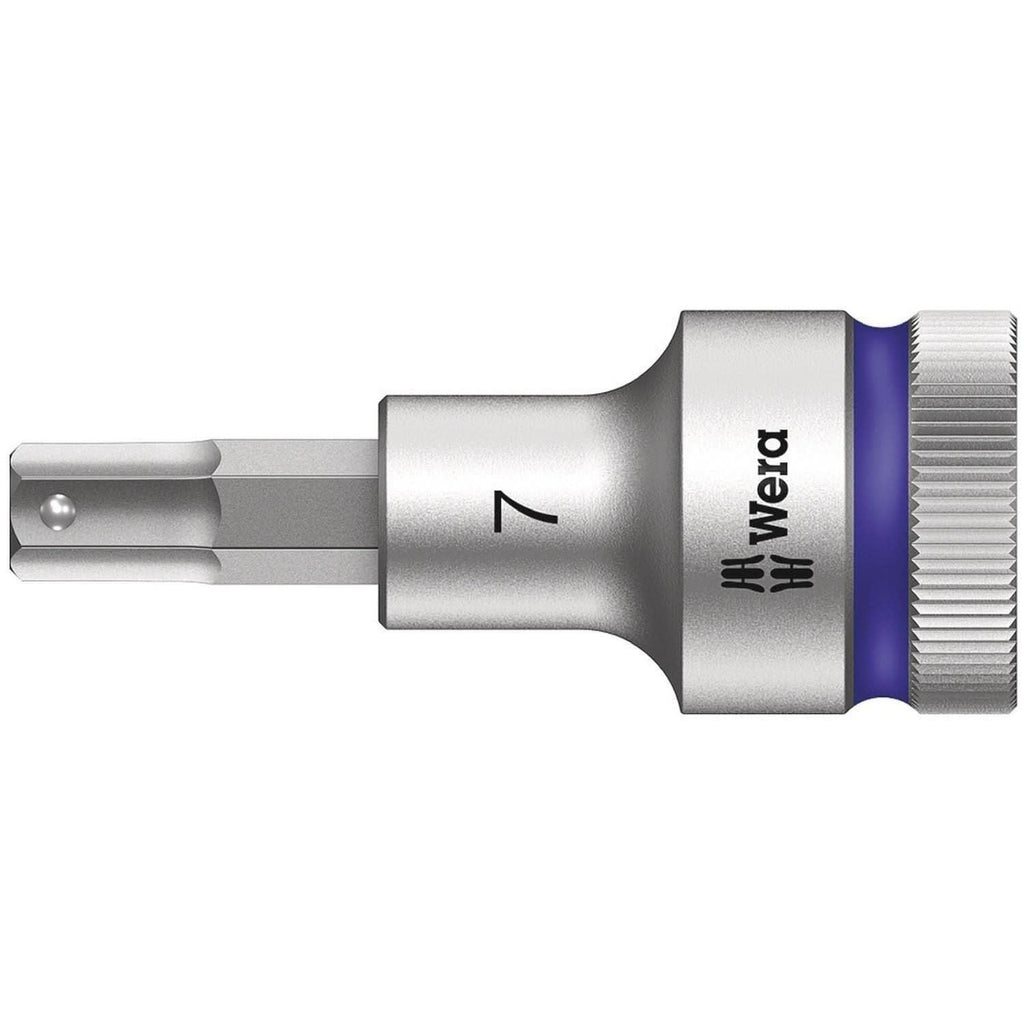 Wera 8740 C Hf Zyklop Bit Socket With 1/2-in. Drive With Holding Function, 7x60-mm.
