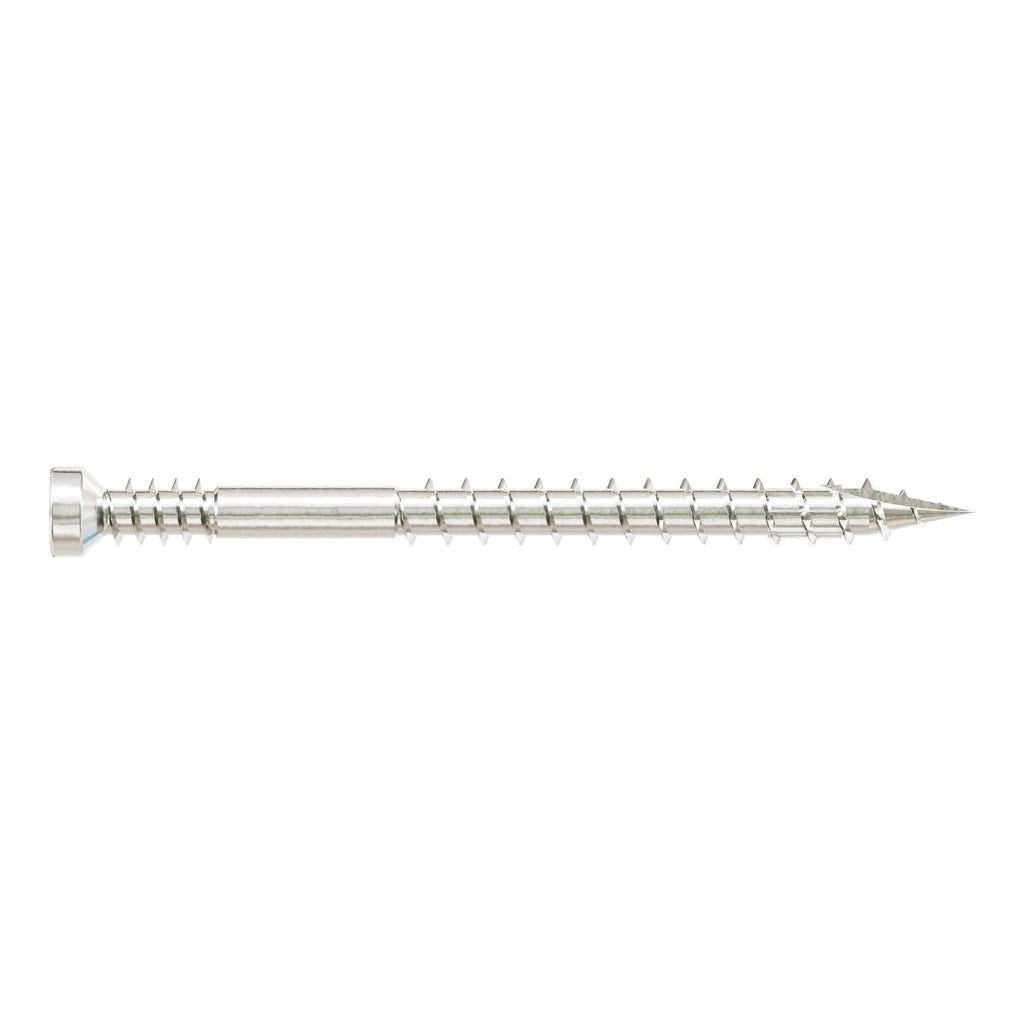Simpson Strong-Tie FT07200T100 Finish Trim Screw, #7 x 2-in. T10, Trim-Head, Type 316, 100-Pack