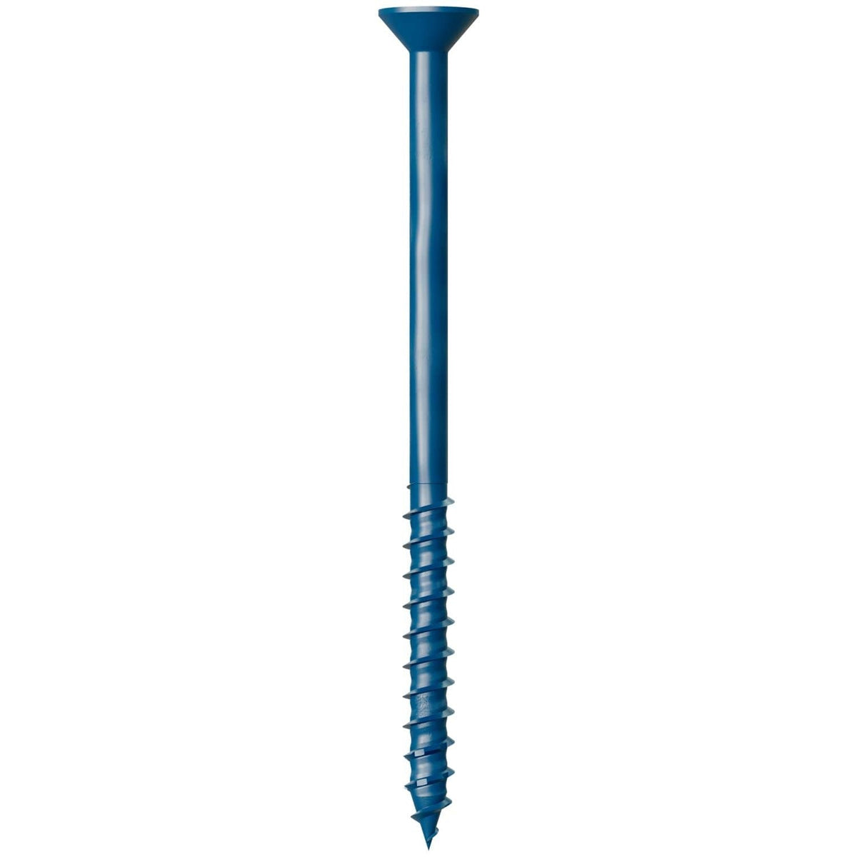 Simpson Strong-Tie TNT25400TF Titen Turbo, 1/4-in. x 4-in. 6-Lobe Flat-Head Concrete and Masonry Screw, Blue, 100-Pack