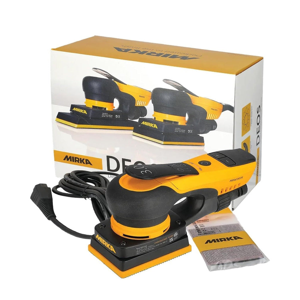 Mirka DEOS 343CV 3 x 4-in. Corded Orbital Sheet Sander for Detail Sanding