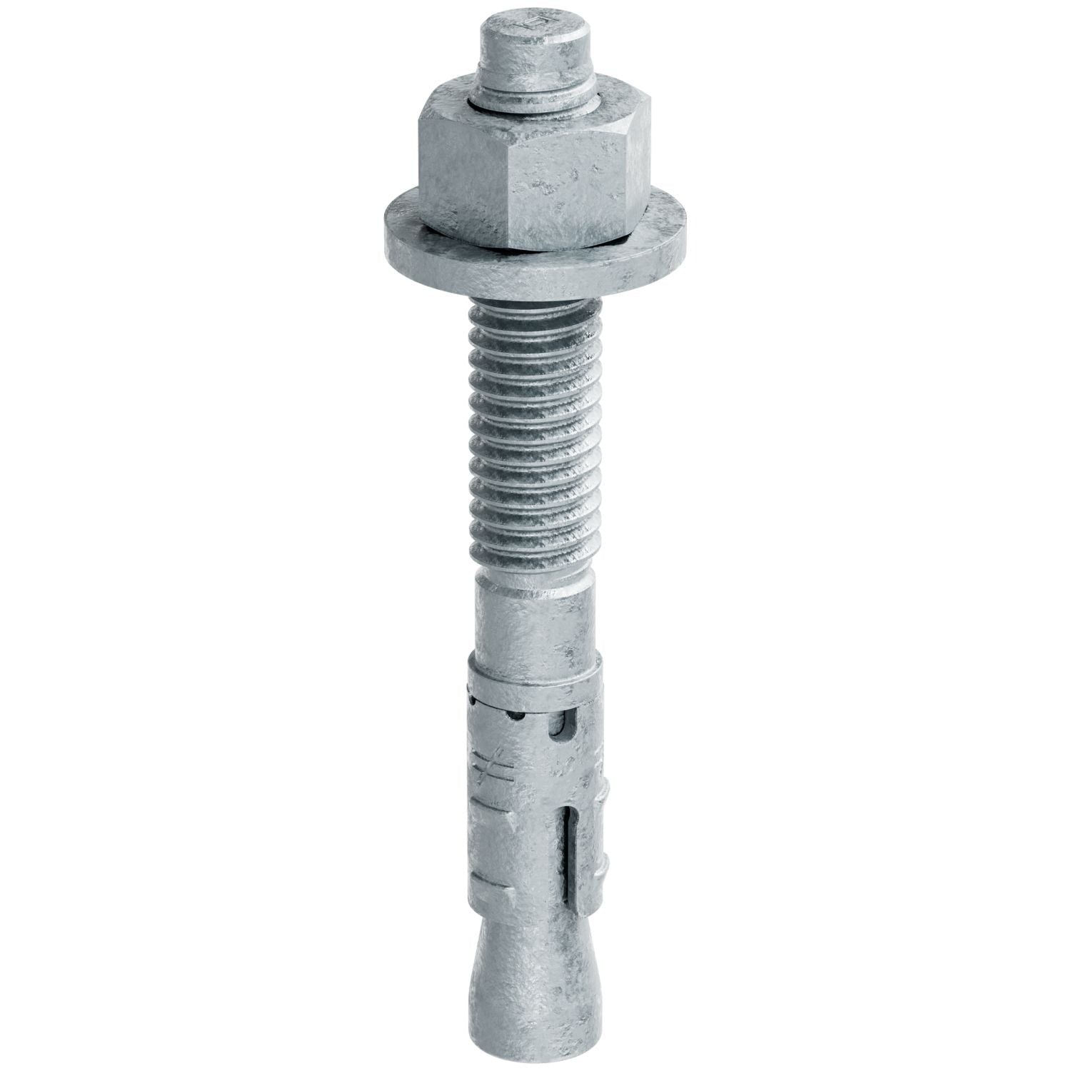 Simpson Strong-Tie STB2-37300MGF50 Strong-Bolt 2, 3/8-in. x 3-in. Mechanically Galvanized Wedge Anchor, Fully Assembled, 50-Pack