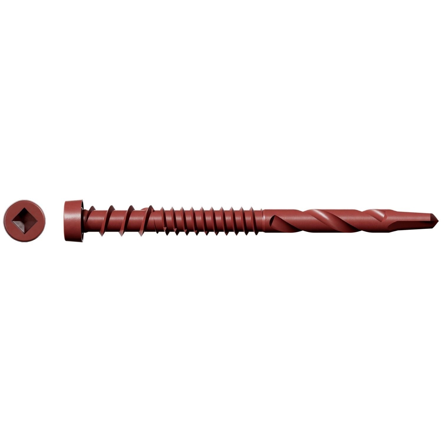 Simpson Strong-Tie DCSD238SRD01 Deck-Drive DCSD COMPOSITE-TO-STEEL Screw (Collated), #10 x 2-3/8-in. Quik Guard Red 01, 1000-Pack