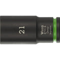 Wera 8790 B Impaktor Deep Socket With 3/8-in. Drive, 21x63-mm.