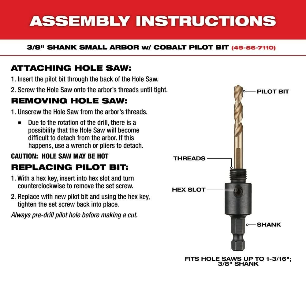 Milwaukee 49-56-0037 15/16-Inch Hole Dozer Bi-Metal Hole Saw