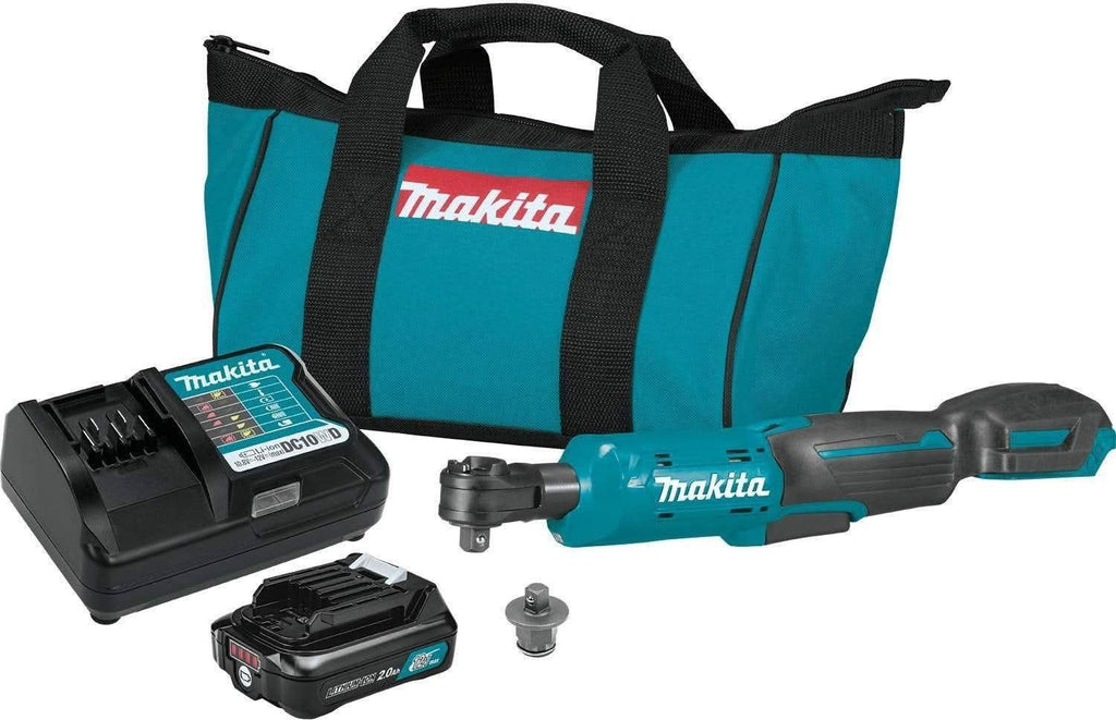 Makita RW01R1 12V max CXT Lithium-Ion Cordless 3/8" / 1/4" Sq. Drive Ratchet Kit (2.0Ah)