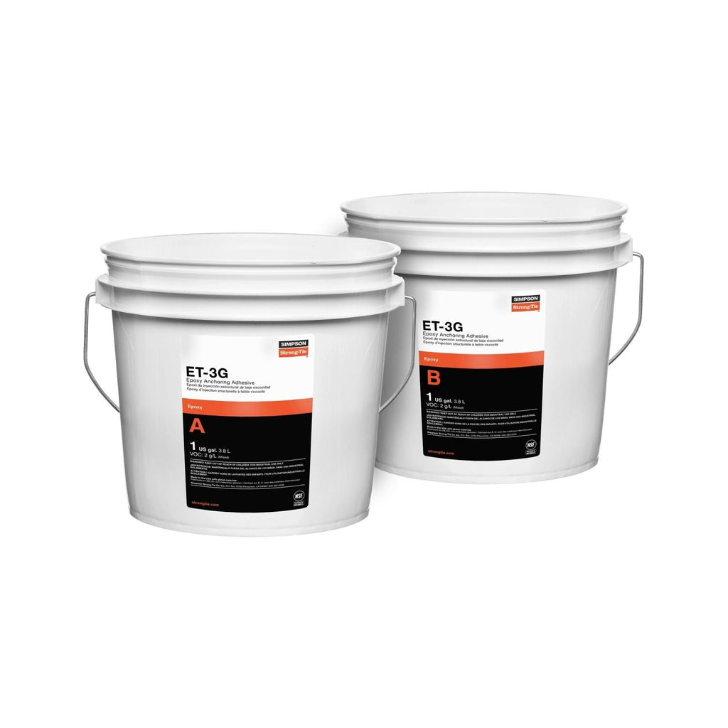 Simpson Strong-Tie ET3G2KT ET-3G 2 gal. Epoxy Adhesive Kit