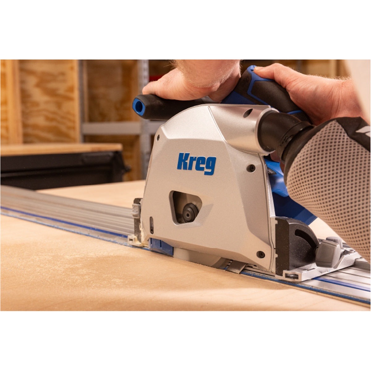 Kreg 20V Ionic Drive 6-1/2-in. Cordless Plunge-Cut Track Saw, Tool Only (KPTPS100A)
