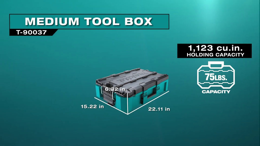 Makita T-90037 MAKTRAK Medium Tool Box & T-90043 MAKTRAK Deep Medium Organizer