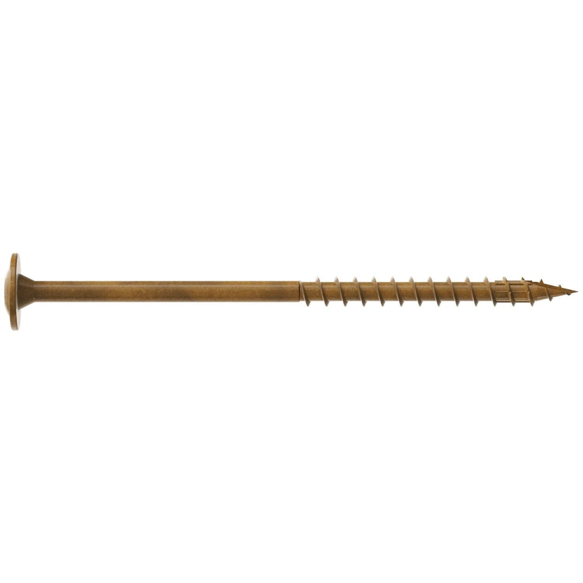 Simpson Strong-Tie CBT08300R200 Wafer-Head Construction Screw, #8 x 3-in. T20, Quik Guard, Tan, 200-Pack