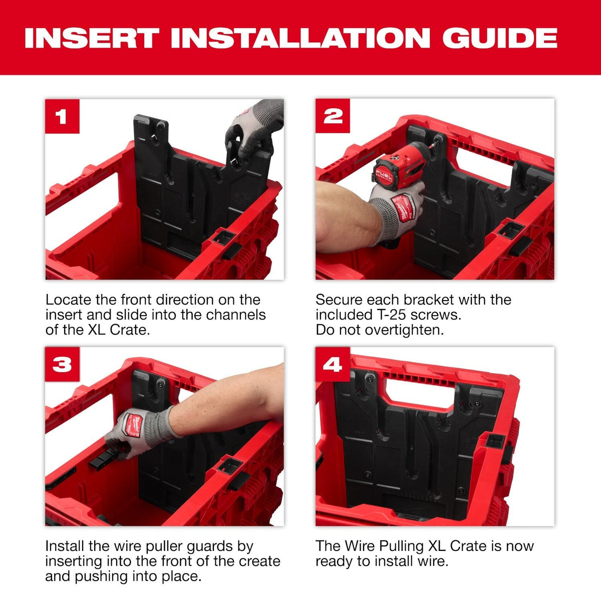 Milwaukee 48-22-8044 Wire Pulling Inserts for PACKOUT XL Crate