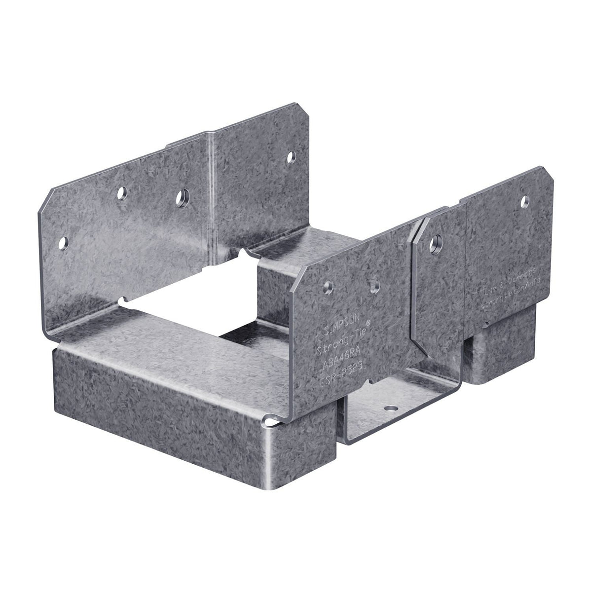 Simpson Strong-Tie ABA46RZ ABA ZMAX Galvanized Adjustable Standoff Post Base for 4x6 Rough