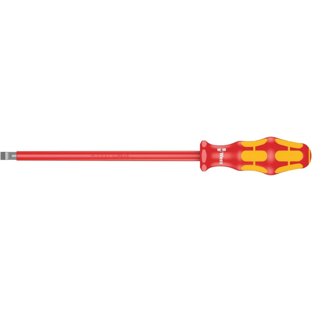 Wera 160 I VDE Insulated Screwdriver For Slotted Screws, 1.6x8x200-mm.