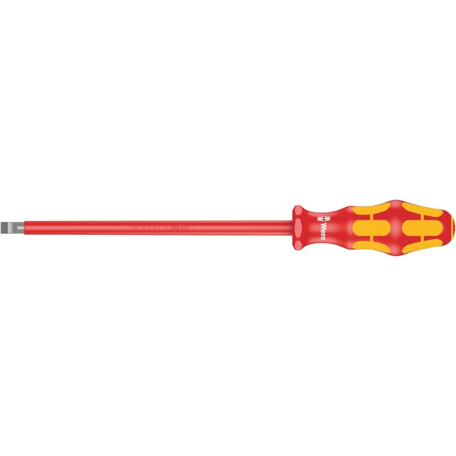 Wera 160 I VDE Insulated Screwdriver For Slotted Screws, 1.6x8x200-mm.