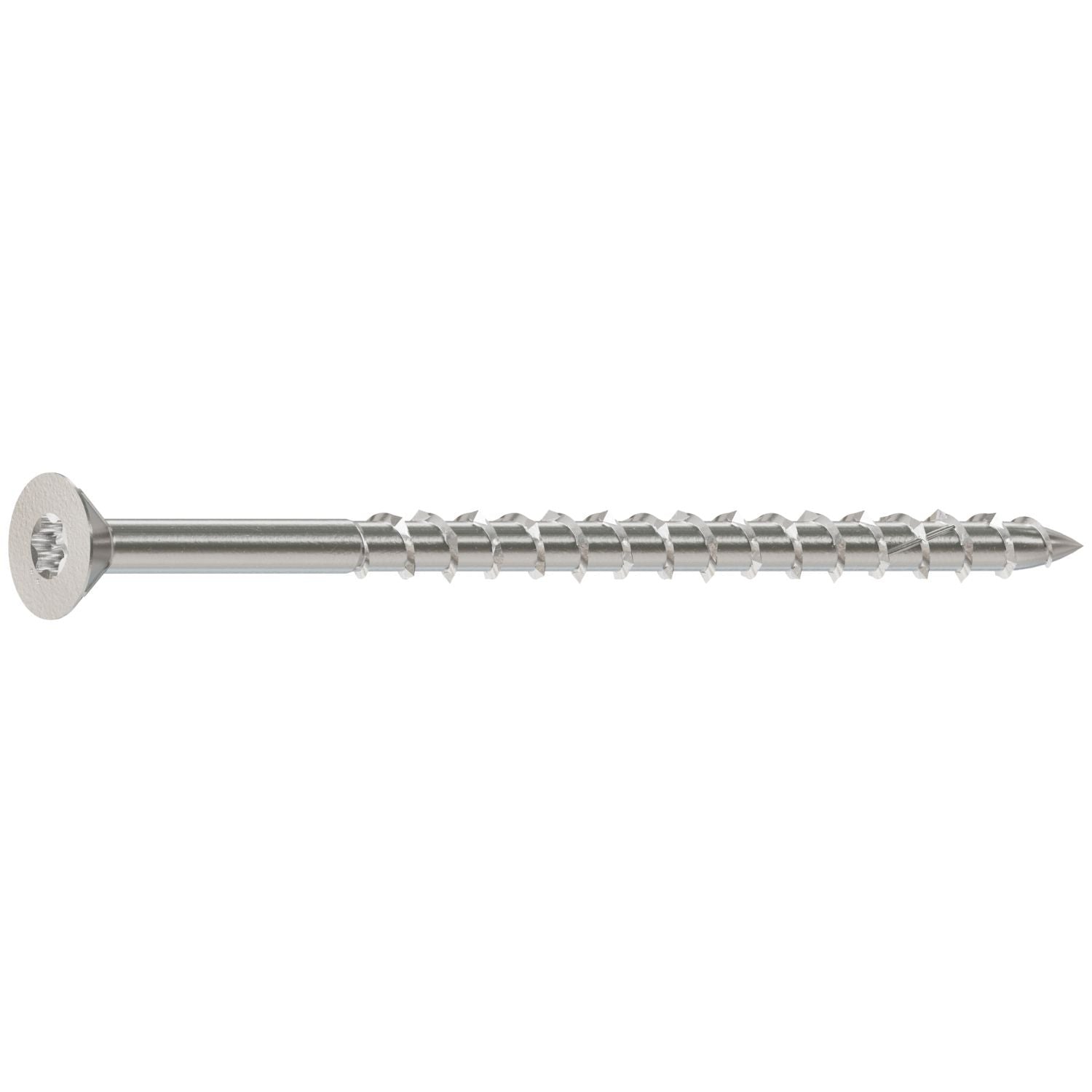 Simpson Strong-Tie S08300WPF5 Deck-Drive DWP WOOD SS Screw, #8 x 3-in. T-20, Flat Head, Type 305, 5-lb.