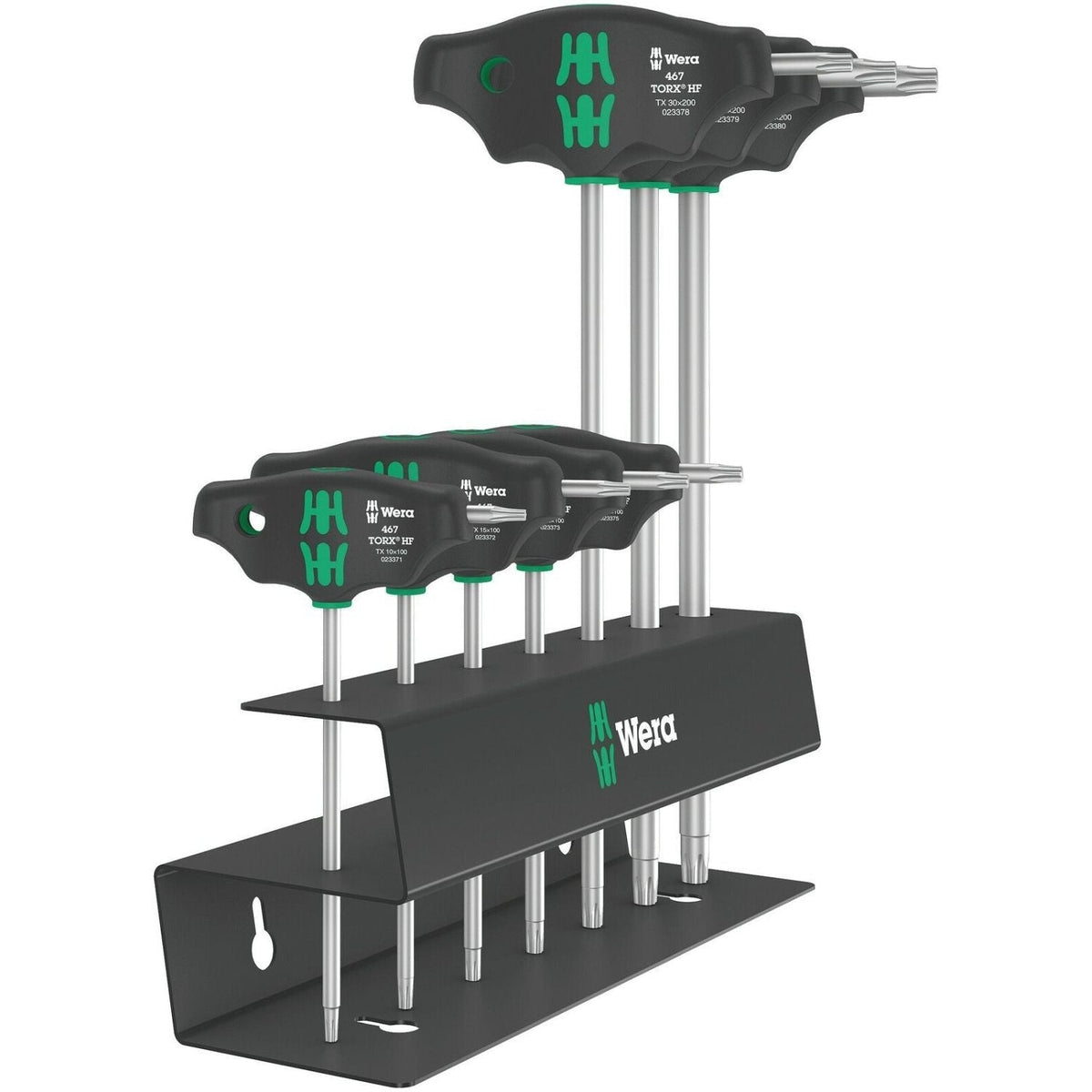 Wera 467/7 Torx Hf Set 2 Screwdriver Set T-Handle Torx Screwdrivers With Holding Function, 7-Pieces