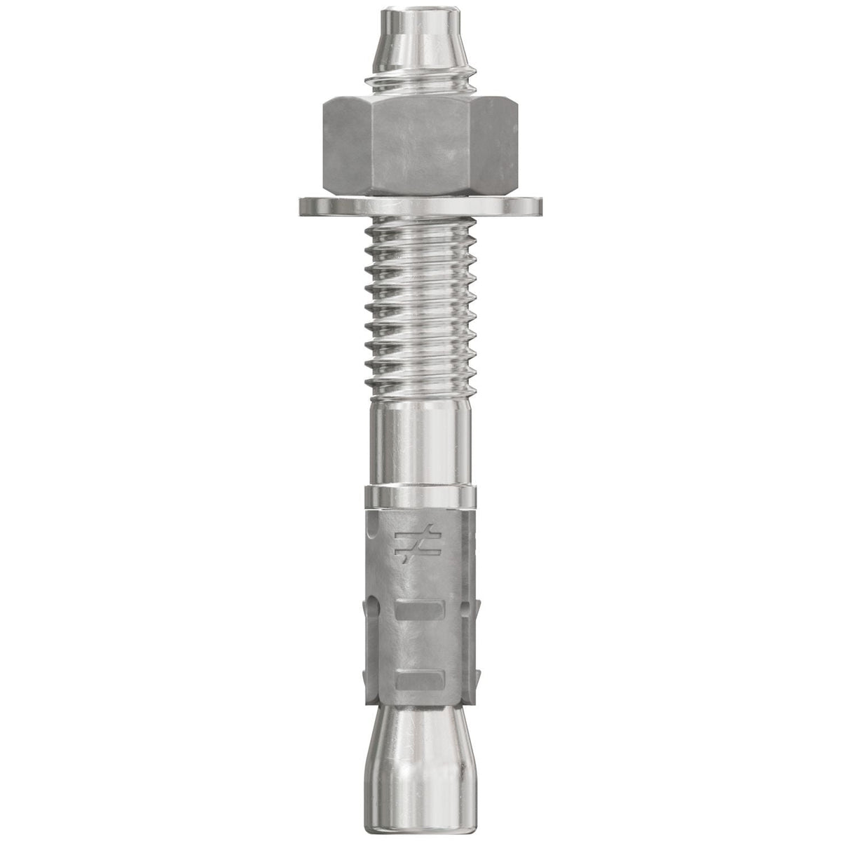 Simpson Strong-Tie STB2-37234S4F50 Strong-Bolt 2, 3/8-in. x 2-3/4-in. Type 304 Stainless-Steel Wedge Anchor, Fully Assembled, 50-Pack