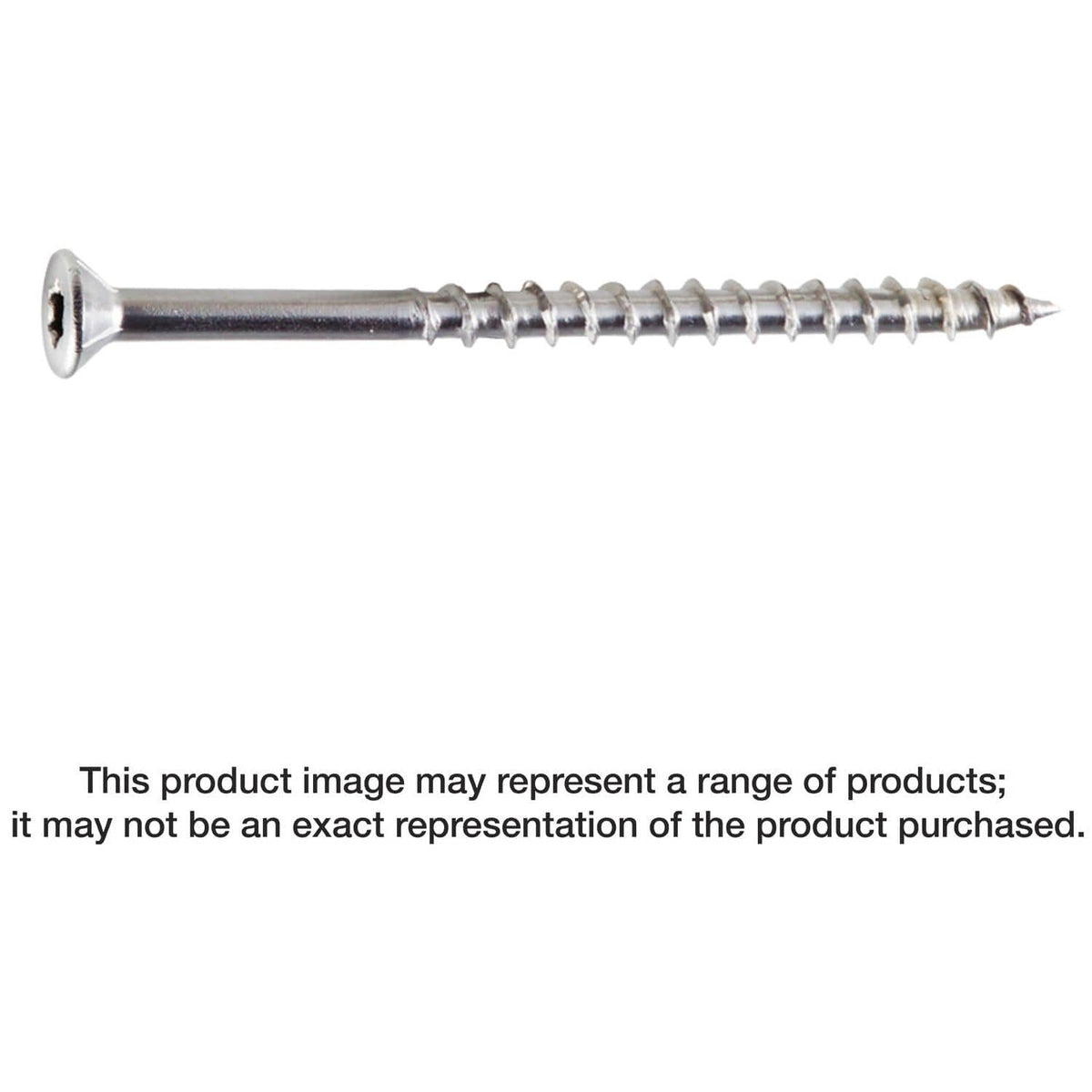 Simpson Strong-Tie T14400WP5 Strong-Drive DWP WOOD SS Screw, #14 x 4-in. T-27, Flat Head, Type 316, 5-lb.