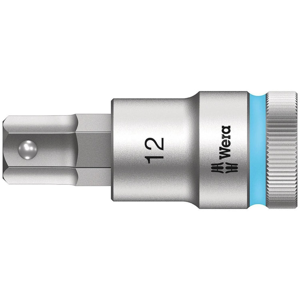 Wera 8740 C Hf Zyklop Bit Socket With 1/2-in. Drive With Holding Function, 12x60-mm.