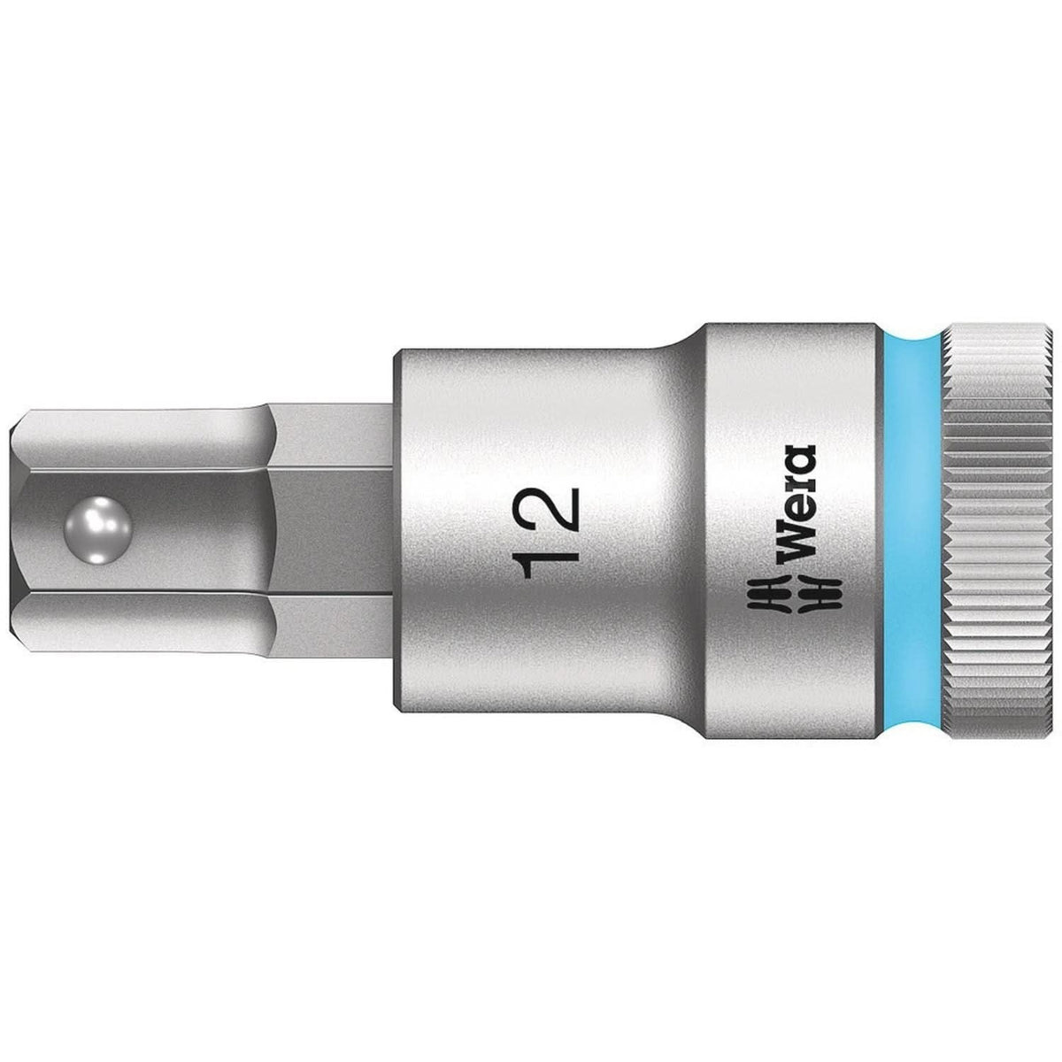 Wera 8740 C Hf Zyklop Bit Socket With 1/2-in. Drive With Holding Function, 12x60-mm.