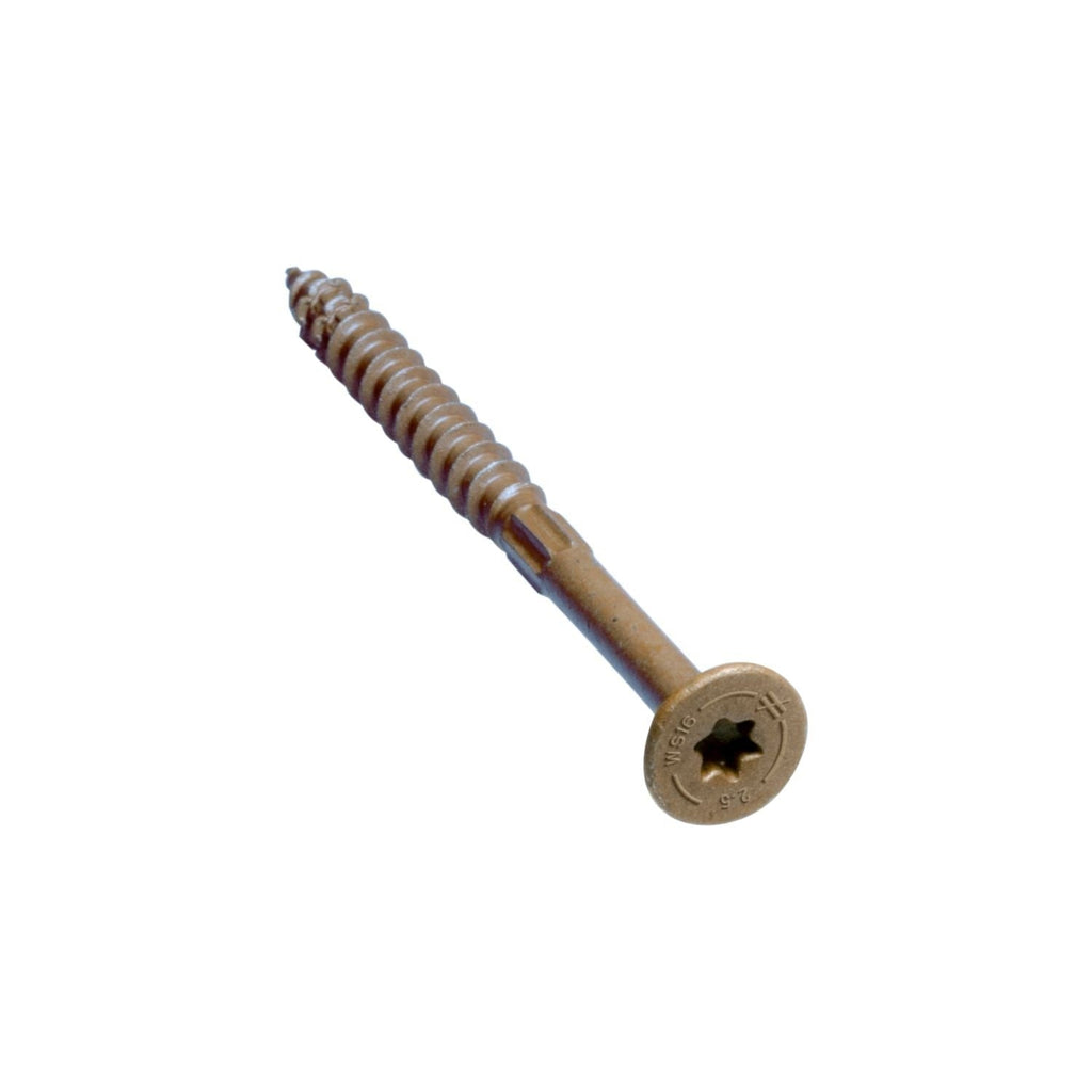 Simpson Strong-Tie SDWS16212QR150 Strong-Drive SDWS FRAMING Screw, 0.160-in. x 2-1/2-in. T25, Quik Guard, Tan, 150-Pack