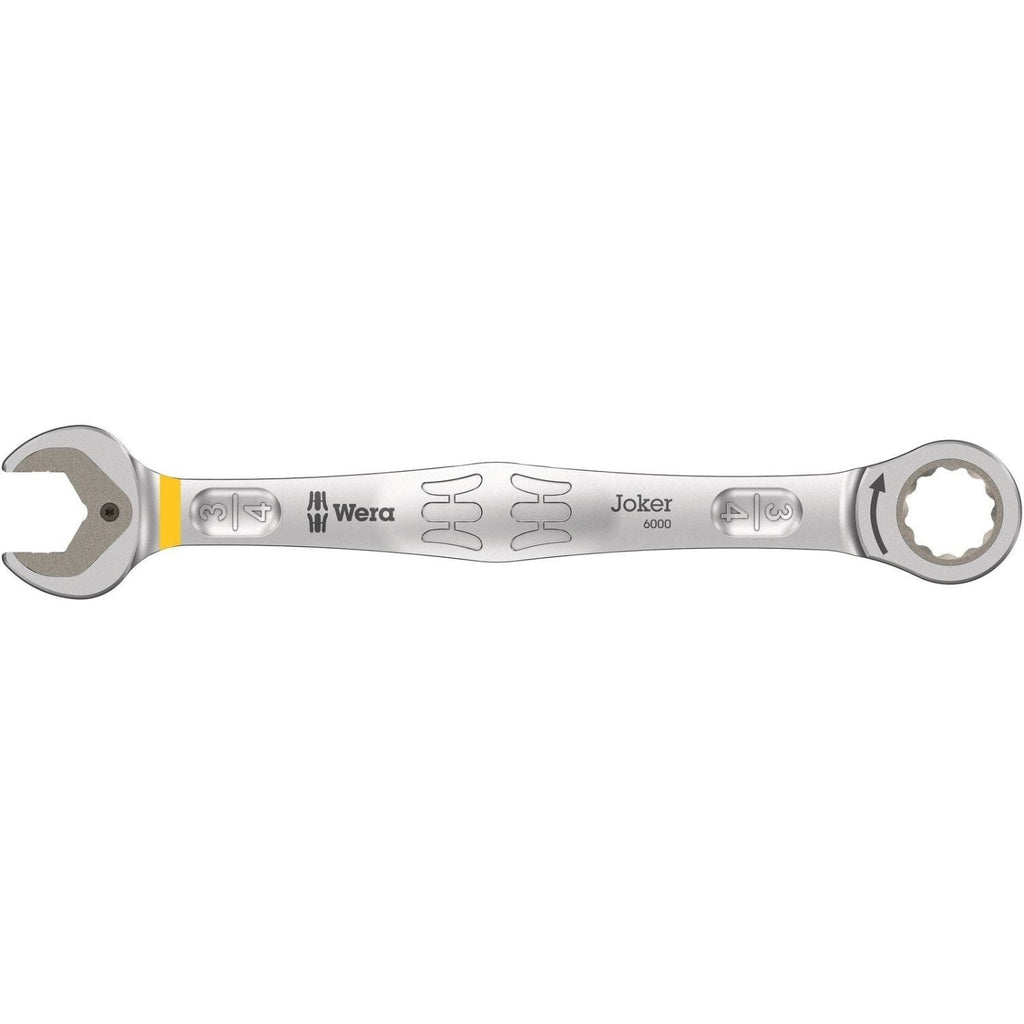 Wera 6000 Joker Ratcheting Combination Wrenches, Imperial, 3/4-in.x246-mm.
