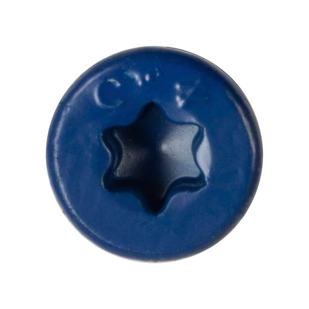 Simpson Strong-Tie TNT18234TF Titen Turbo, 3/16-in. x 2-3/4-in. 6-Lobe Flat-Head Concrete and Masonry Screw, Blue, 100-Pack
