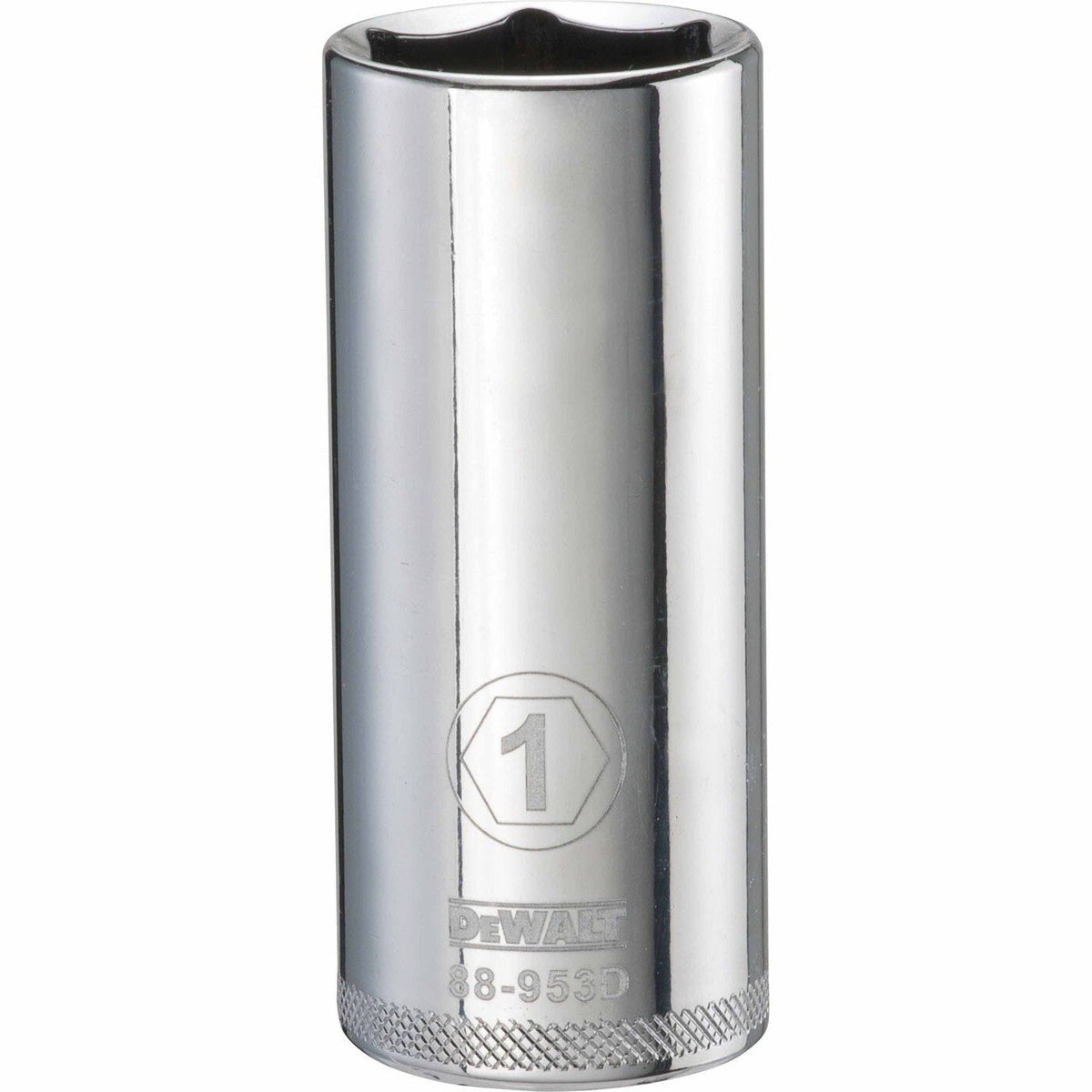 DEWALT 1-in. SAE 1/2-in. Drive 6-Point Deep Socket, Chrome Vanadium (DWMT88953OSP)