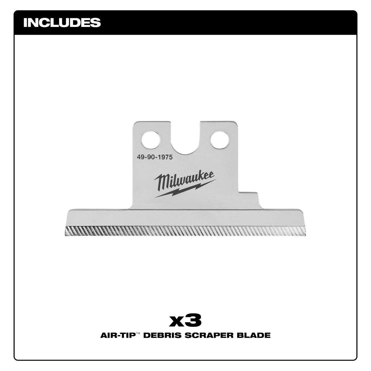 Milwaukee 49-90-1975 AIR-TIP Debris Scraper Blade 3-Pack