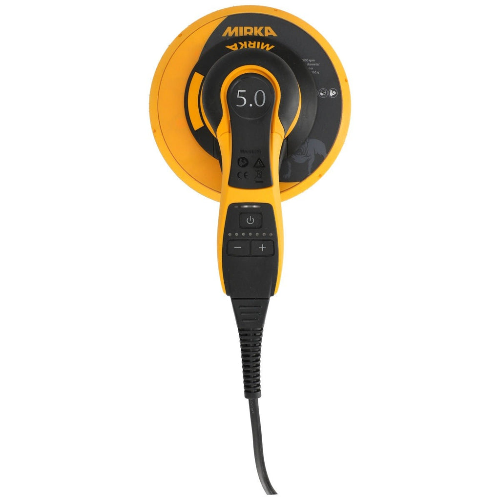 Mirka DEROS II 750X 7-in. 5.0 mm Corded Random Orbital Sander for Dust-Free Large Surface Sanding, Tool Only (MID7504044US)