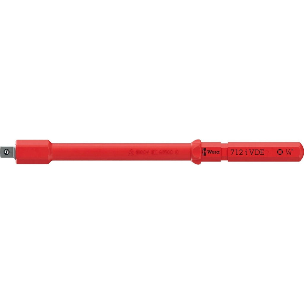 Wera Kraftform Kompakt A VDE 712 I Adapter Blade, Insulated, For 1/4-in. Sockets, 1/4-in.x154-mm.