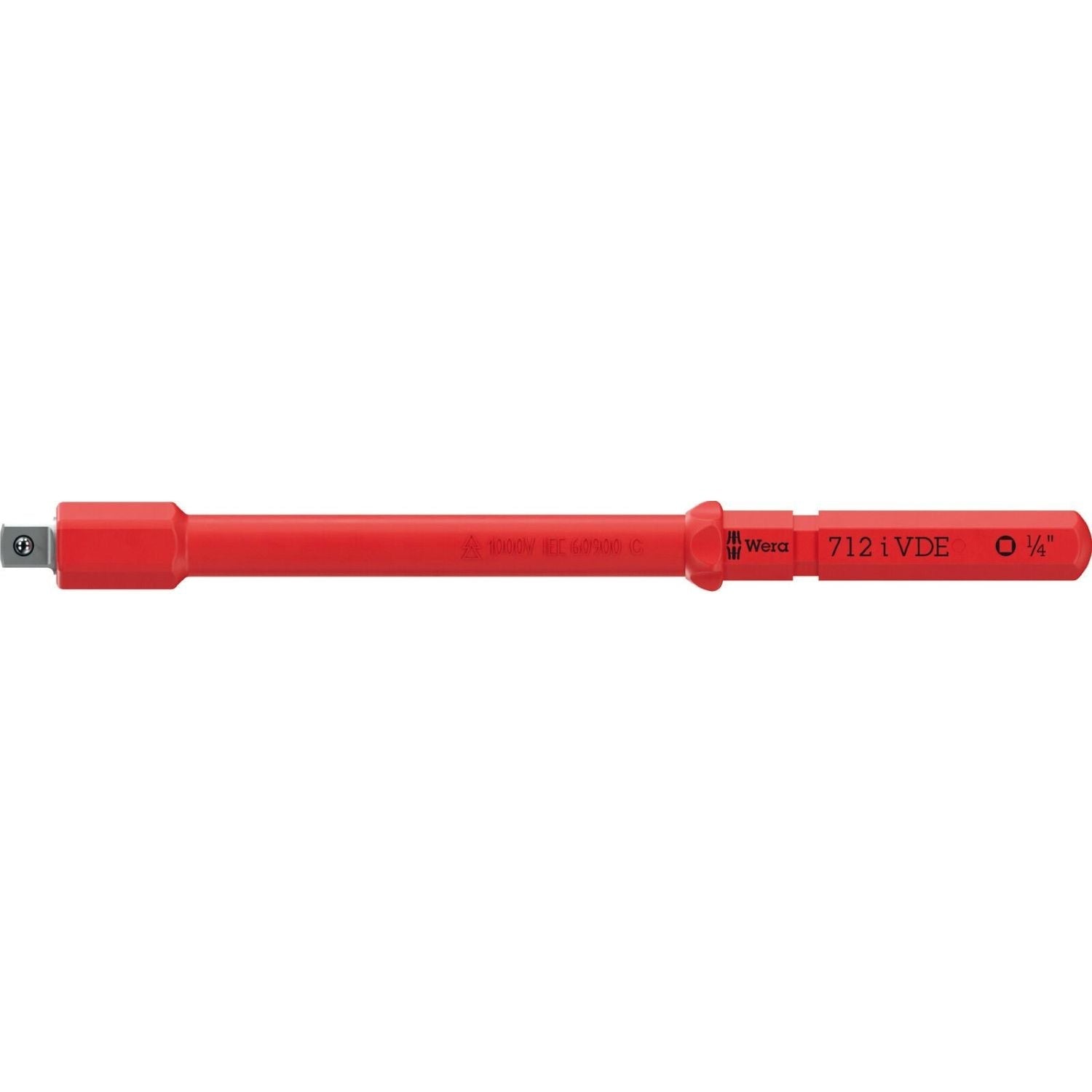 Wera Kraftform Kompakt A VDE 712 I Adapter Blade, Insulated, For 1/4-in. Sockets, 1/4-in.x154-mm.