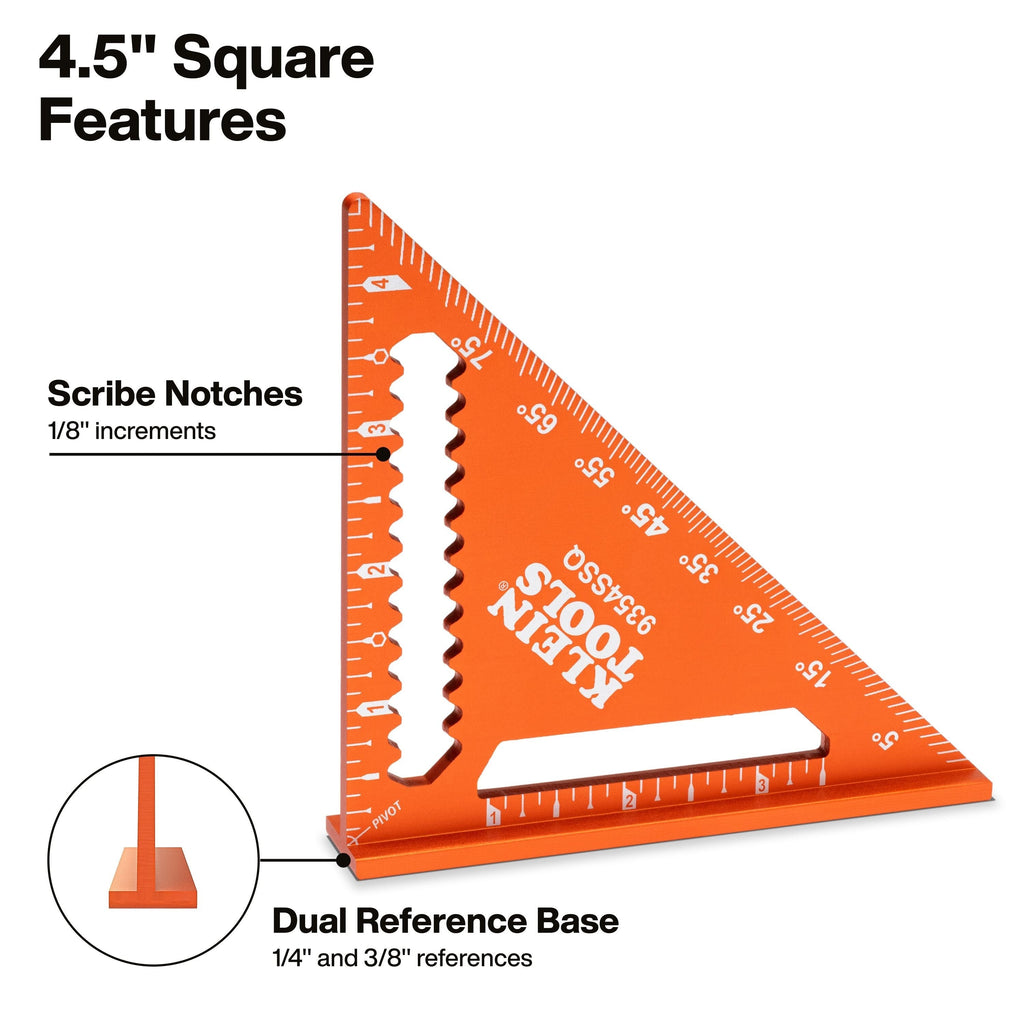 Klein 93547SQVP 4-1/2-in. Trim and 7-in. Rafter Square Kit