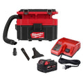 Milwaukee M18 FUEL PACKOUT 2.5 Gallon Wet/Dry HEPA Vacuum with XC5.0 System Starter Kit