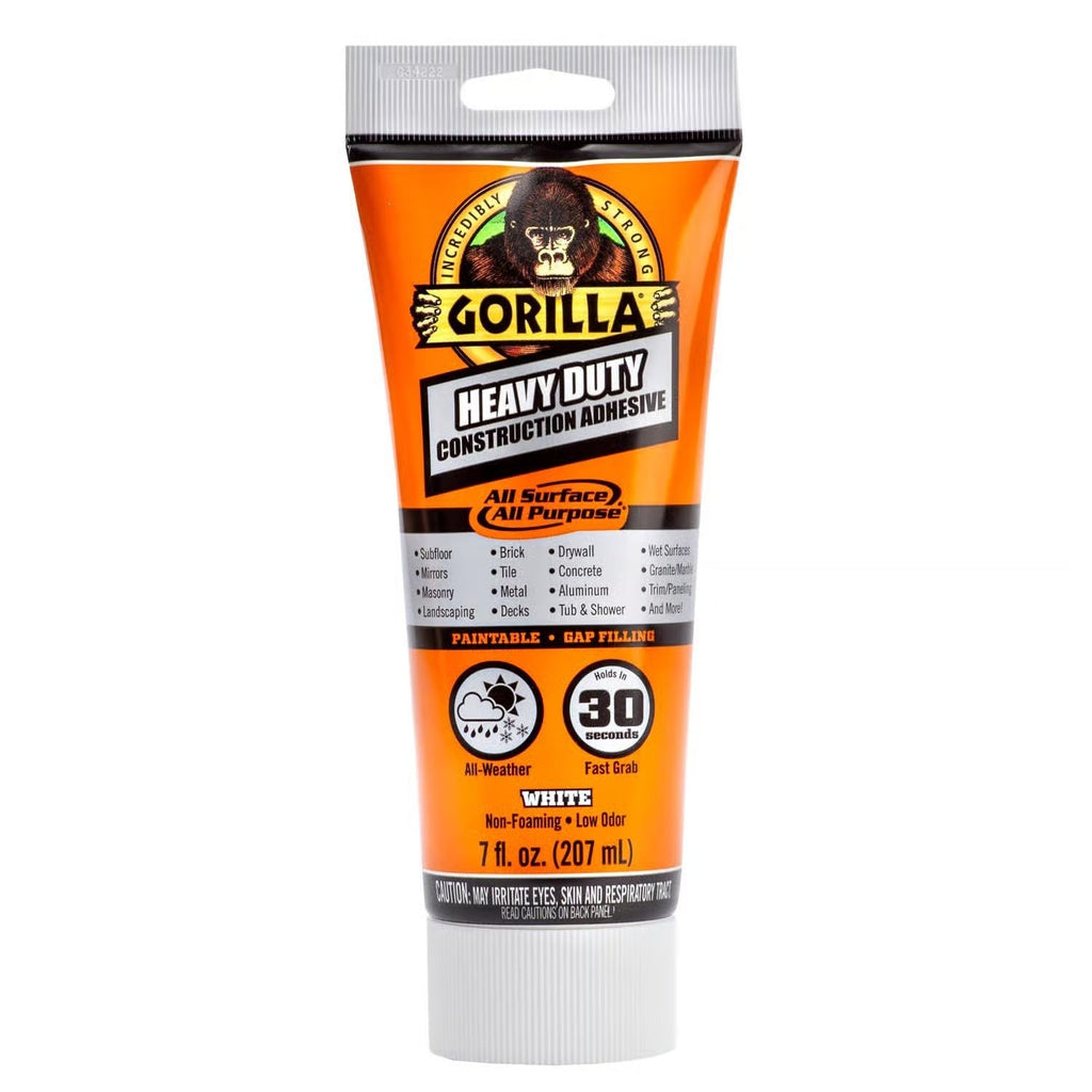 Gorilla Glue Heavy Duty All Purpose Construction Adhesive, 7-oz. (108724)
