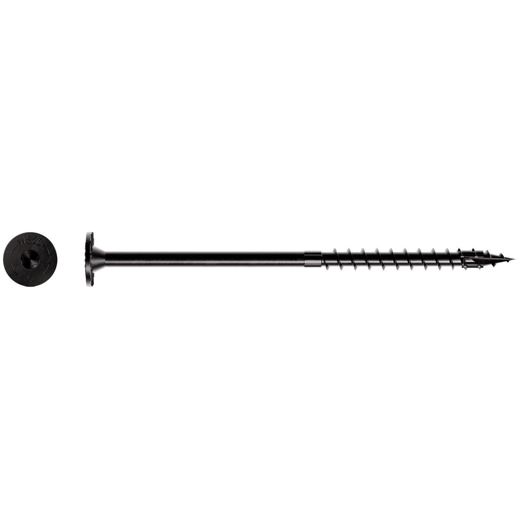 Simpson Strong-Tie SDWS22600DBB-R50 Strong-Drive SDWS TIMBER Screw (Exterior Grade), 0.220-in. x 6-in. T40, Black, 50-Pack