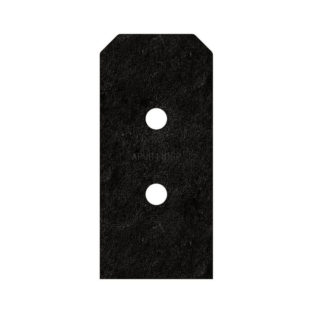 Simpson Strong-Tie APVB44DSP Outdoor Accents Avant Collection ZMAX, Black Post Base Side Plate for 4x, 2-Pack