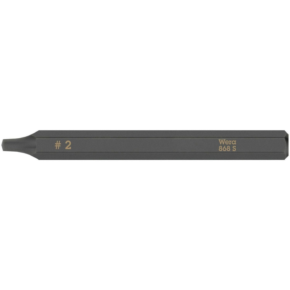 Wera 868 S Square Head Socket Bit For Impact Screwdrivers, # 2x70-mm.