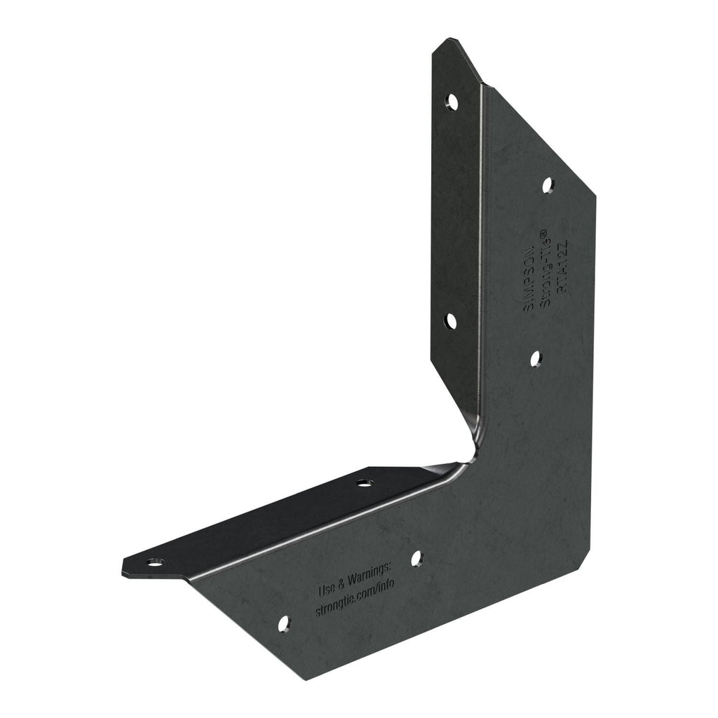Simpson Strong-Tie APRTA12 Outdoor Accents ZMAX, Black Powder-Coated Rigid Tie Angle for 1x2 Joist/Post