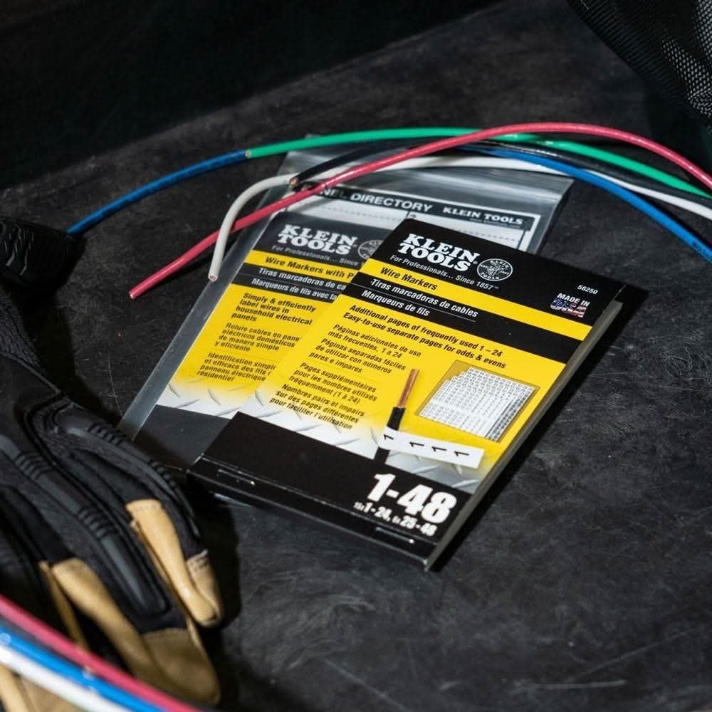 Klein 56250 Wire Marker Book, 1-48