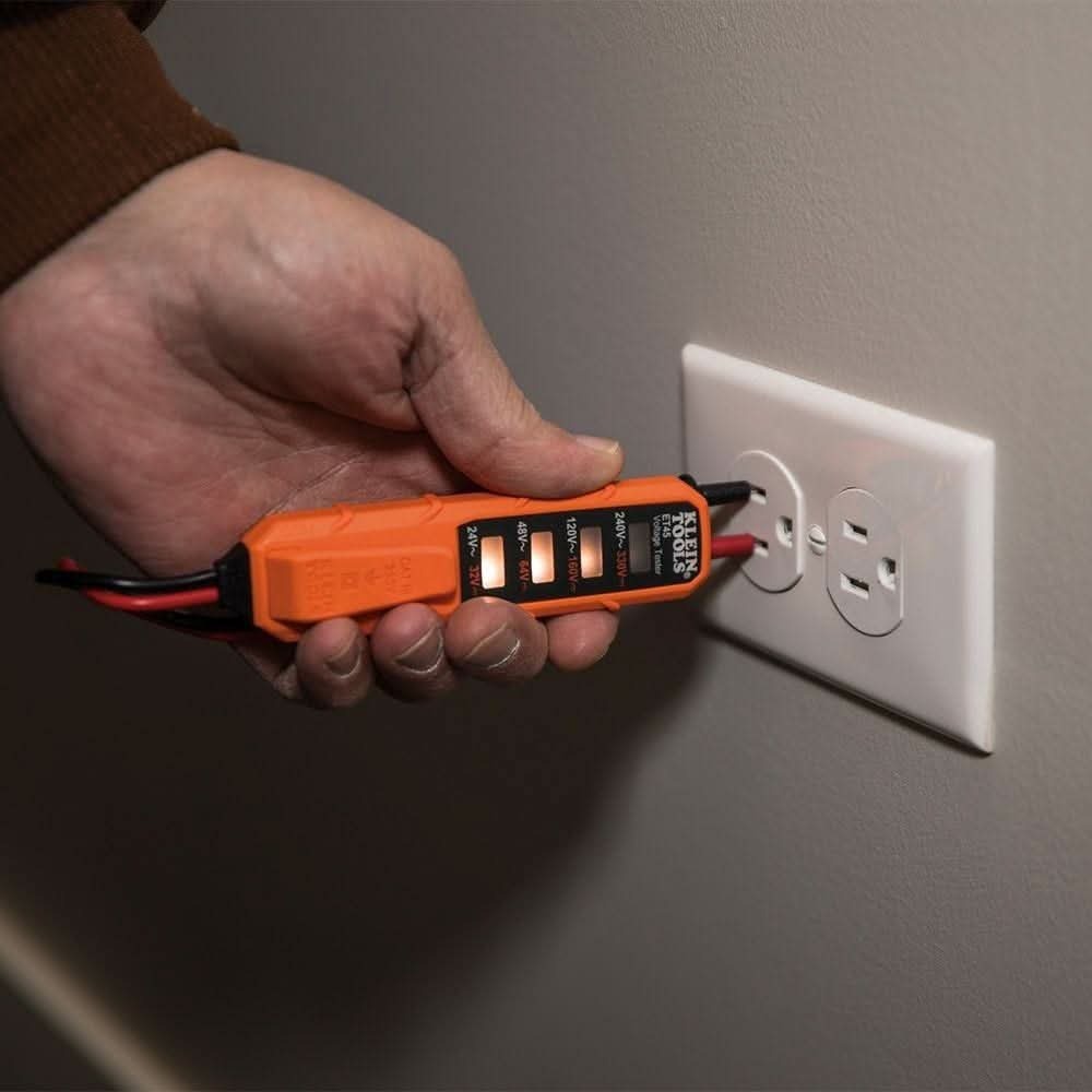 Klein NCVT3P Dual Range Non-Contact Voltage Tester with Flashlight, 12 - 1000V AC